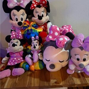 Disney Stuffed Animals Pink Red Collection